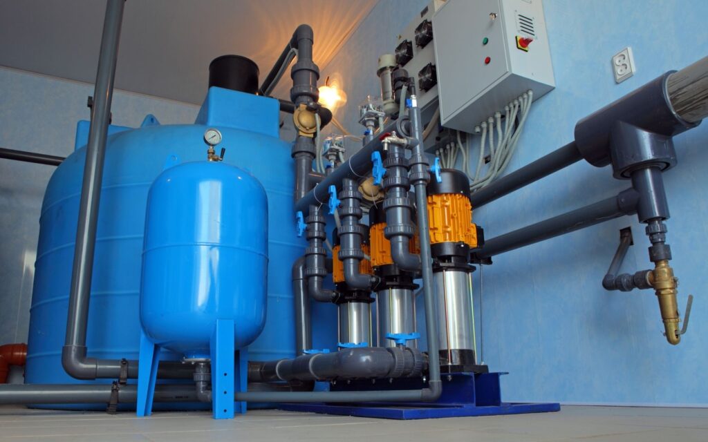Well water treatment tanks and pressure vessels