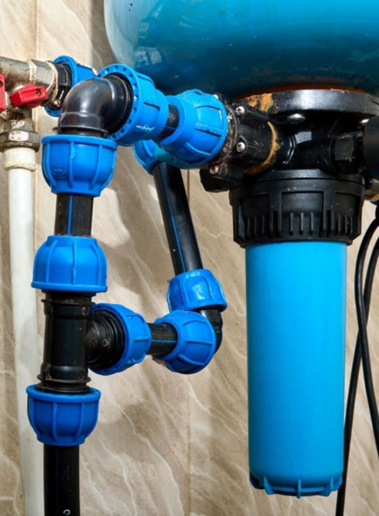Whole-home water treatment systems installed in a Texas Hill Country property