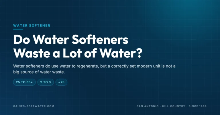 Do Water Softeners Waste a Lot of Water?: Water softeners do use water to regenerate, but a correctly set modern unit is not a big source of water waste